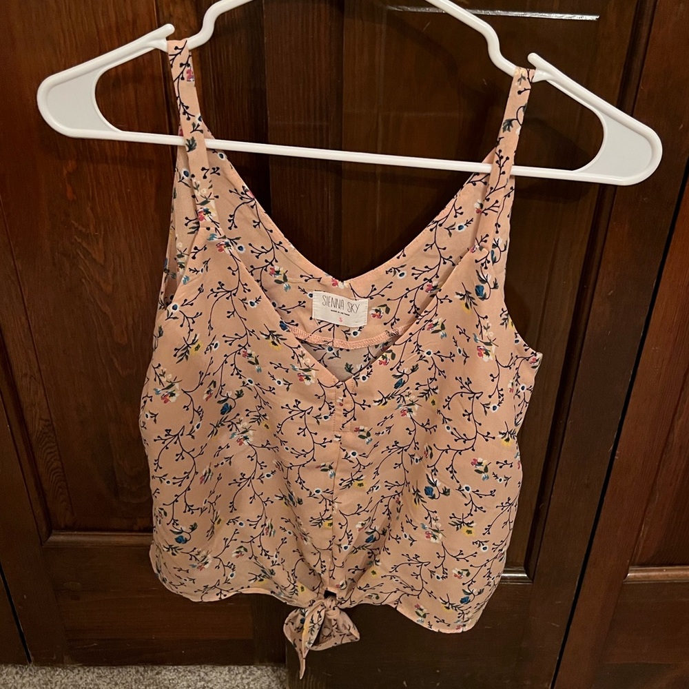 Sienna and Sky- floral tank size S